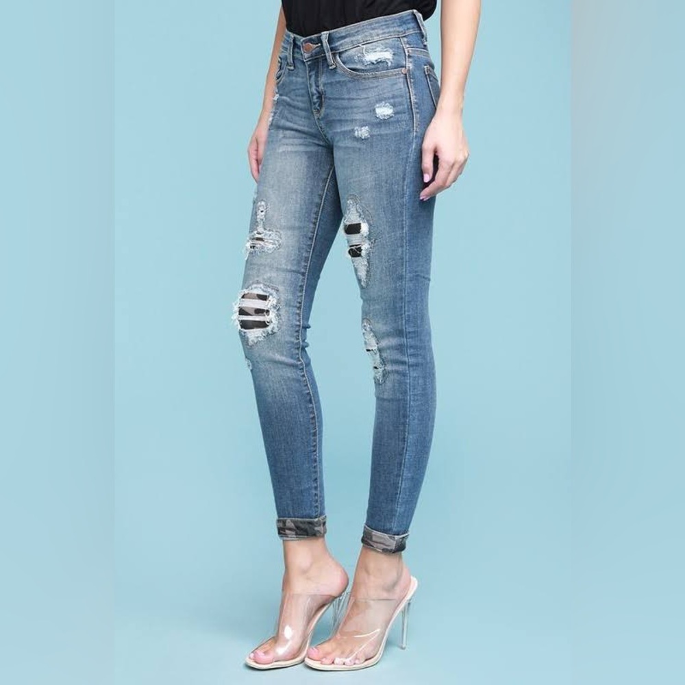 Judy Blue Soft Stretchy Denim with Camouflage Camo 3XL